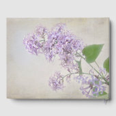 Livre D'or Lilac Flowers For Memorial Service (Verso)