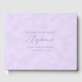Livre D'or Lilac Letters to the Bride Keepsake Notebook (Recto)