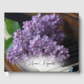 Livre D'or Lilacs On Old Piano Keys (Recto)