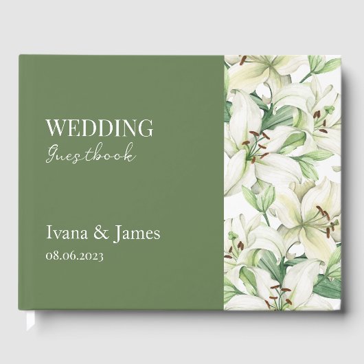 Livre D'or LILY Élégance Fleurie (Recto)