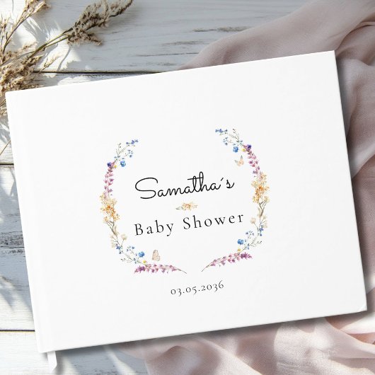 Livre D'or Little Wildflower Boho Dream - Baby Shower