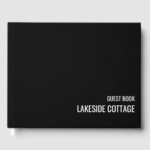 Livre D'or Location Vacances Noir Minimaliste Moderne Airbnb