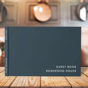 Livre D'or Location vacances   Simple bleu marine minimaliste