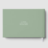 Livre D'or Logo du Mariage Monogramme Palm Tree (Verso)