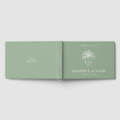 Livre D'or Logo du Mariage Monogramme Palm Tree (Complet)