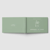 Livre D'or Logo du Mariage Monogramme Palm Tree (Complet)