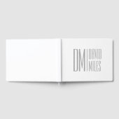Livre D'or Logo Stylish Minimal & Modern Grey Initiales & Nom (Complet)
