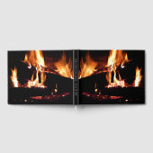 Livre D'or Logs dans la cheminée Photographie de feu chaud (Complet)