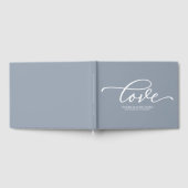 Livre D'or Love Chic Script Dusty Mariage bleu (Complet)