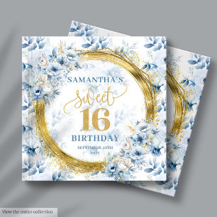 Livre D'or Lovely Light Blue Sweet 16 Invité Se connecter Liv