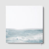 Livre D'or Low Tide Coastal Watercolor Wedding (Verso)