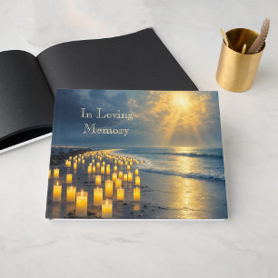 Livre D'or Lumières de bougies sur la côte dans le noir, Cond