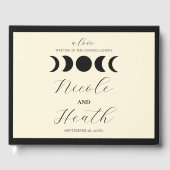 Livre D'or Lunar Luxe Black & Cream Moon Mariage (Recto)