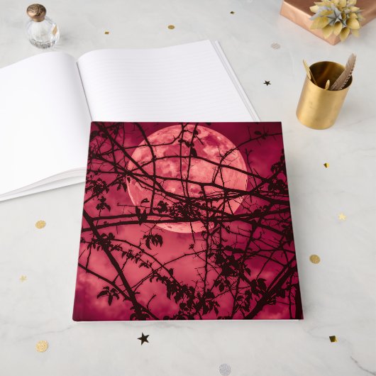 Livre D'or Lune rouge (Recto ouvert)