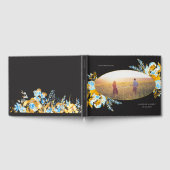 Livre D'or luxueux or turquoise mariage floral (Complet)