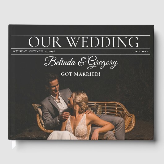 Livre D'or Magazine Editorial Journal Photos Mariage (Recto)