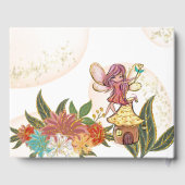 Livre D'or Magique Whimsical Enchanted Forest Fairy Ladybug (Verso)