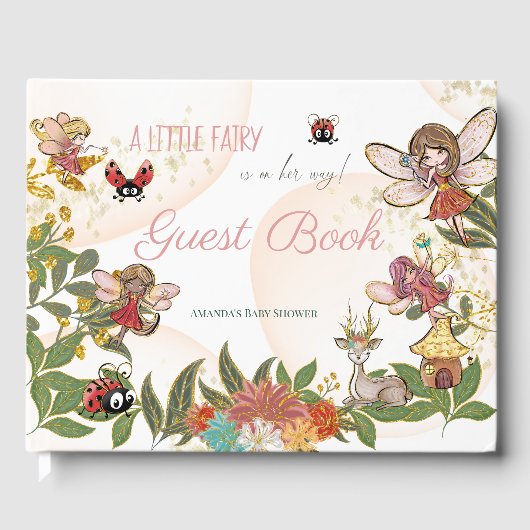Livre D'or Magique Whimsical Enchanted Forest Fairy Ladybug (Recto)