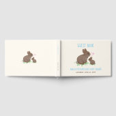 Livre D'or Magnifique Bunnies Baby shower Bleu (Complet)