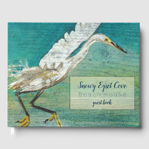 Livre D'or Magnifique Egret Shorebird Beach House