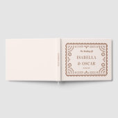 Livre D'or Magnifique Papel Orné Picado Chic Neutral Mariage (Complet)