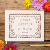 Livre D'or Magnifique Papel Orné Picado Chic Neutral Mariage