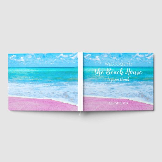 Livre D'or Maison de plage de sable rose (Complet)