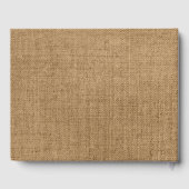 Livre D'or Maison de plage en toile de jute (Verso)