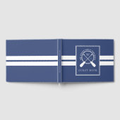 Livre D'or Maison du lac Paddles Bleu Blanc Monogramme (Complet)