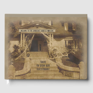 Livre D'or Maison hantée (personnalisable) Halloween
