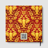 Livre D'or Majestic Memories: Customizable Crimson Elephant (Verso)