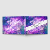 Livre D'or Majestic Teal Purple Starry Space Nebula (Complet)