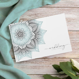 Livre D'or Mandala Lace Mariage lt. Blue ID968
