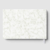 Livre D'or Marbre avec Eucalyptus Mariage or vert (Verso)