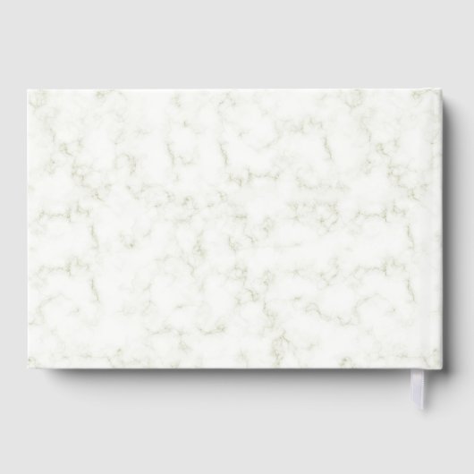 Livre D'or Marbre avec Eucalyptus Mariage or vert (Verso)