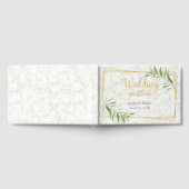 Livre D'or Marbre avec Eucalyptus Mariage or vert (Complet)