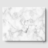 Livre D'or Marbre blanc moderne Mariage Parties scintillant e (Verso)