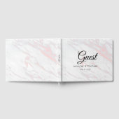 Livre D'or Marbre rose et gris moderne (Complet)