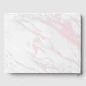 Livre D'or Marbre rose et gris moderne (Verso)