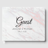 Livre D'or Marbre rose et gris moderne (Recto)