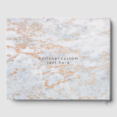 Livre D'or Marbres modernes en bleu avec Mariage de automne d (Verso)