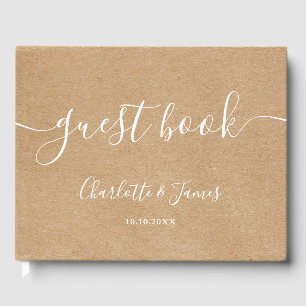 Livre D'or Mariage à la signature de Rustic Kraft