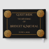 Livre D'or Mariage à swirl à noeud triple celtique (Verso)
