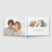Livre D'or Mariage à thème tropical avec votre photo (Complet)