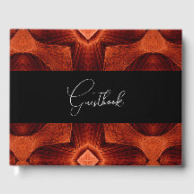 Mariage Abstrait Orange Motif Vintage