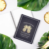 Livre d'or mariage Ananas Couple Marine Bleu