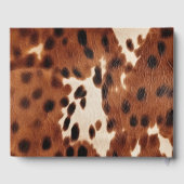 Livre D'or Mariage animal à la crème Brown (Verso)