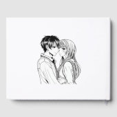 Livre D'or Mariage Anime noir et blanc (Verso)