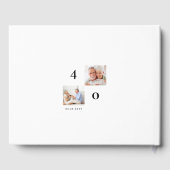 Livre D'or Mariage Anniversaire Multiple Grid Photo Collage (Verso)