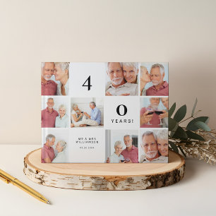 Livre D'or Mariage Anniversaire Multiple Grid Photo Collage